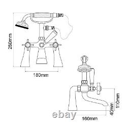 Grand Traditional Victorian Sink Basin Mono Bath Filler Shower Chrome Cross Taps