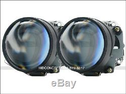 H1 Projectors Mini Bi-xenon HID Xenon lenses + Shrouds 2.5 Headlight Retrofit