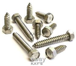 HEXAGON HEAD SELF TAPPING SCREWS, A2 STAINLESS STEEL TAPPERS No. 6,8,10,12,14