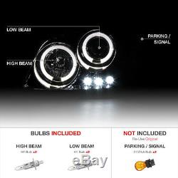 Halo Projector Head Lamp+LED DRL Lamp Smoke Lens 05-10 Chevy Cobalt/Pontiac G5