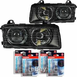 Halogen Scheinwerfer Set für BMW 3 E36 Bj. 09.90-02.98 inkl. Osram H1+H1