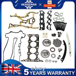 Head Gasket Set Timing Chain Kit For Vauxhall Corsa C & D 1.2 1.4 Z12xep Z14xep