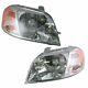 Headlights Headlamps Left & Right Pair Set New For Chevy Aveo Brand New