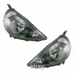 Headlights Headlamps Pair Set for 07-08 Honda Fit