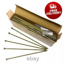 Hex Drive Landscape Screws 6.5x250mm for Decking Fencing Timber + Socket