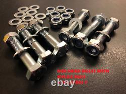 Hex Head Bolts With Nyloc Nuts & Washers Bzp Screws M5 M6 M8 M10 M12 M14 M16 M20