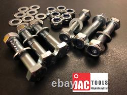 Hex Head Bolts With Nyloc Nuts & Washers Bzp Screws M5 M6 M8 M10 M12 M14 M16 M20