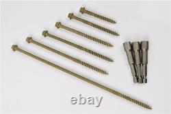 Hex Head Landscape Screws Sleeper Decking Fixing Timberfix Timberlok In-dex Type