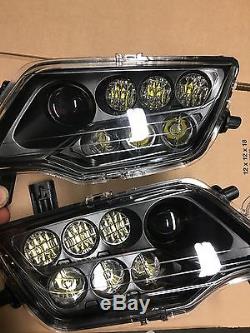 Honda Pioneer Black Led Headlights Kit / Pair- Pioneer 500 /700 1000 Mod