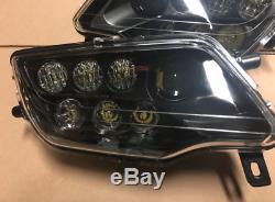Honda Pioneer Black Led Headlights Kit / Pair- Pioneer 500 /700 1000 Mod