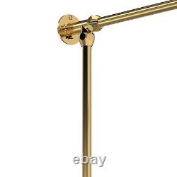 Hudson Reed Traditional Thermostatic Shower Set Valve & Kit Brushed Brass Gold