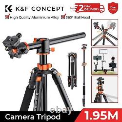 K&F Concept 72'' Overhead DSLR Camera Tripod with Detachable Monopod 22lbs Load