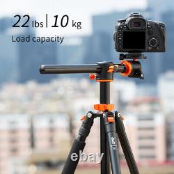 K&F Concept 72'' Overhead DSLR Camera Tripod with Detachable Monopod 22lbs Load