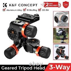 K&F Concept Panoramic 3-Way Geared Head Gimbal Head for DSLR Sony Nikon Canon UK