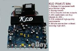 KLD Pilot15 vintage 15w 6L6 spring reverb tube guitar amp DIY kits