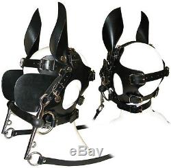 Kopfgeschirr Head Harness Echt Leder Maske Ponyplay Hand made in Germany neu