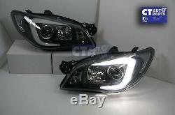 LED 3D Stripe DRL Projector Head Lights for 05-07 Subaru Impreza WRX GD HALOGEN