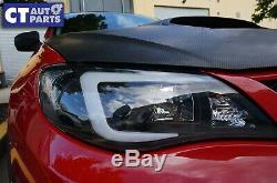 LED 3D Stripe DRL Projector Head Lights for Subaru Impreza WRX 08-13 HALOGEN TYP