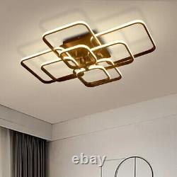 LED Ceiling Light Modern Chandelier Lamp Black Frame Living Room Bedroom Pendant
