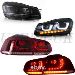 LED Headlights and Taillights For VW Golf 6 MK6 GTI/GTD 08-13 Front Rear Lamps