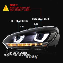 LED Headlights and Taillights For VW Golf 6 MK6 GTI/GTD 08-13 Front Rear Lamps