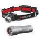 Led Lenser H8r Rechargeable Head Torch Lamp + Free Sl Pro 220 Torch