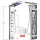 Led Shower Panel Column Tower Stainless Steel Mixer Tap Rain Massage Body Jets