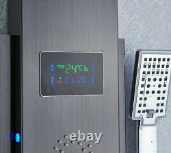 LED Shower Panel Column Tower Stainless Steel Mixer Tap Rain Massage Body Jets