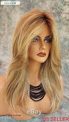 Lace Front Monotop Designer Wig Rooted Blond Blond Bombshell Turn Heads 590