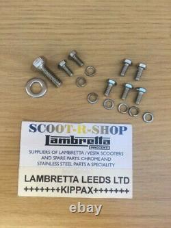 Lambretta Stainless Steel Head Cowling & Flywheel Cowling & Fixing Kits