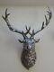 Large Silver Stag, Wall Art, Animal Head, Stag Head, Large Wall Mounted Deer Head