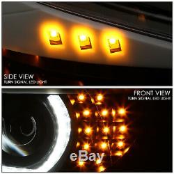 Led U-halo For 06-08 Bmw E90 3-series 4dr Projector Headlight Head Lamp Black