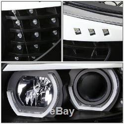 Led U-halo For 06-08 Bmw E90 3-series 4dr Projector Headlight Head Lamp Black