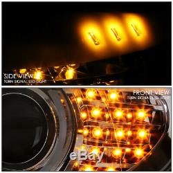 Led U-halo For 09-12 Bmw E90 3-series 4dr Projector Headlight Head Lamp Chrome