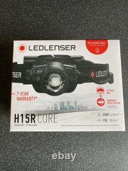 Ledlenser H15R Core Rechargeable LED Head Torch 2500 Lumens IP67 Brand New Boxed