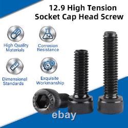 Left Hand Thread Fine Pitch Socket Cap Screw M4 M5M6M8M10M12M14M16M20 Allen Bolt