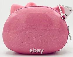 Loungefly Sanrio Hello Kitty 50th Pink Glitter Figural Crossbody Bag Molded Head