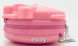 Loungefly Sanrio Hello Kitty 50th Pink Glitter Figural Crossbody Bag Molded Head