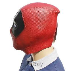Luxurious Deadpool Mask Halloween Cosplay Latex Head Face Costume Prop Helmet