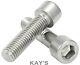 M10(10mmØ) Cap Screws Hex Socket Allen Key Bolts A4 Marine Grade Stainless Steel