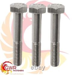 M10 / 10mm Part Threaded Hexagon Head Bolts Hex Screws A2 Stainless Steel Din931