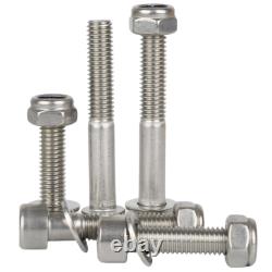 M10 Allen Bolt Hex Socket Cap Screws Nyloc Nuts & Washers A2 Stainless Steel