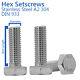 M12 X 100mm Set Screws Hex Head Fully Threaded Bolts Stainless Steel Din 933