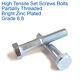 M20 20mm High Tensile Hexagon Partially Threaded Bolts Zinc Plated Din 931