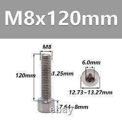 M3 M4 M5 M6 M8 TC4 Titanium Socket Head Bolts Gr5 Allen Head Ti Screws DIN 912