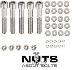 M4 M5 M6 M8 M10 M12 A2 Stainless Steel Cap Head Socket Screw Nuts Bolt Allen Key