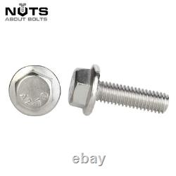 M5 M6 M8 M10 Flanged Hexagon Head Bolts Flange Hex Screws A2 Stainless Steel