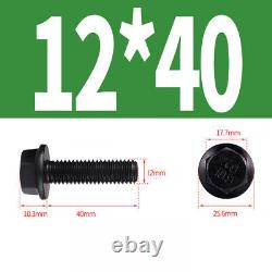 M6 M8 M10 M12 M14 M16 Flanged Hex Bolts DIN 6921 High Tensile Grade 10.9 Black