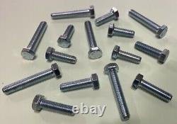 M7(7mm) Fully Threaded Hexagon Head Set Screws/Bolts, Grade 8.8, BZP