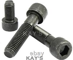 M8 (8mm) HIGH TENSILE 12.9 CAP HEAD ALLEN BOLTS SELF COLOUR BLACK SOCKET SCREWS